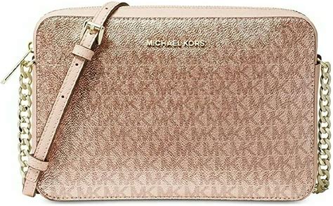 michael kors metallic signature east west crossbody|Michael Kors large ew crossbody.